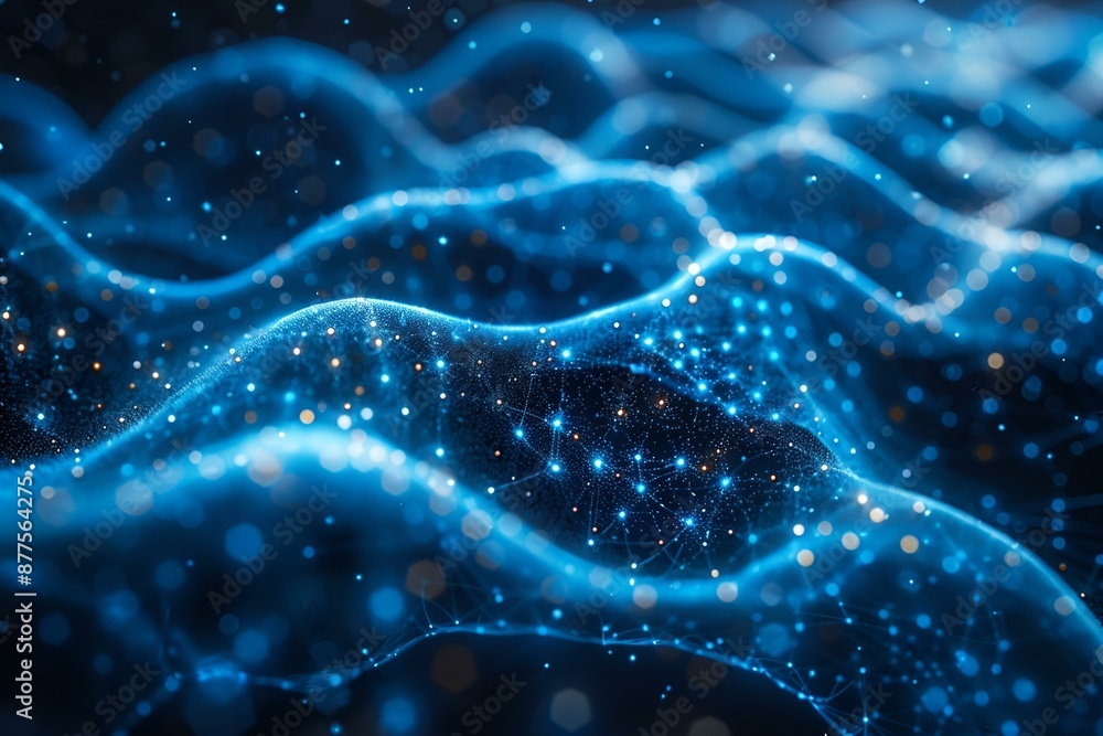 Aufkleber digital artwork symbolizing the future advancements in data science.