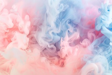 Fototapeta premium A background with a soft, pastel-colored smoke effect for a beauty blog's welcome banner