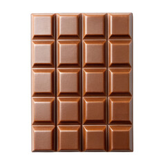 A chocolate bar on transparent background