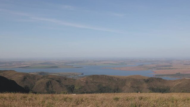 Paisagem do Lago, Represa de Furnas, Minas Gerais, Brasil