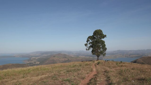 Paisagem do Lago, Represa de Furnas, Minas Gerais, Brasil