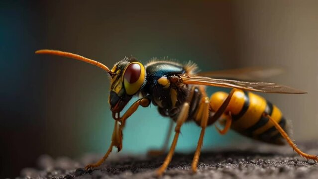 bee on the ground