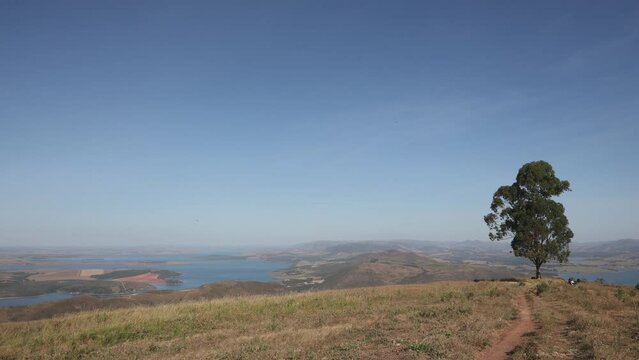 Paisagem do Lago, Represa de Furnas, Minas Gerais, Brasil