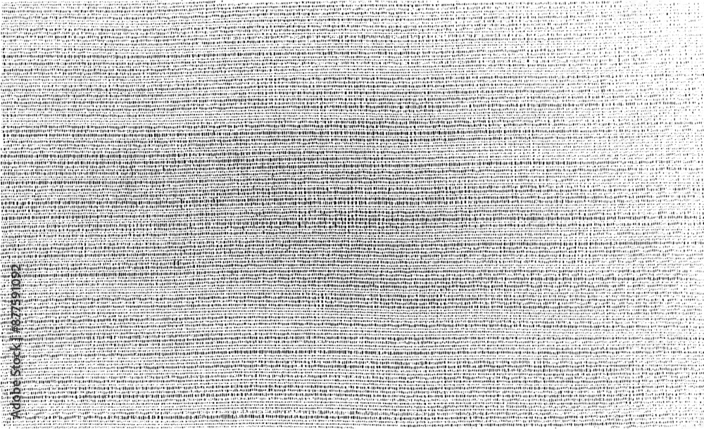 Poster monochrome texture composed of irregular graphic vector fabric texture. distressed texture of weavin