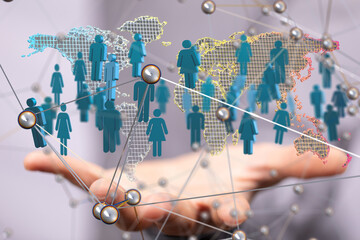Structure of world economy, communication network global