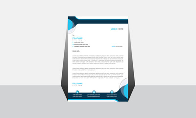 Modern business and corporate letterhead template