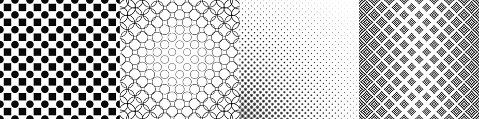 Black and white pattern collection