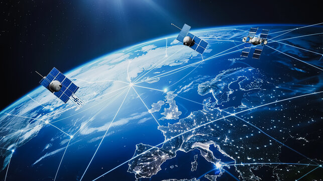 Satellite orbit on the earth's surface