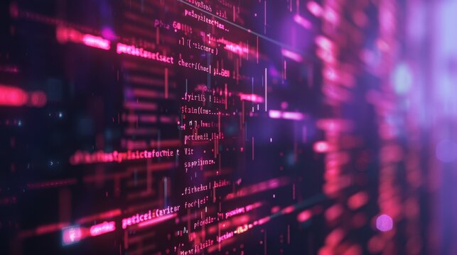 The abstract code data background