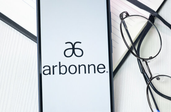 New York, USA - 30 June 2024: Arbonne Logo or Icon on Phone Screen