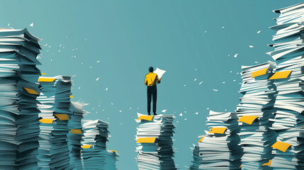 Documentation, paperwork, manual, paper records, digital documentation, paper-based, books, information overload, old-fashioned, files, records, record keeping, file storage, search
