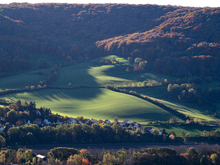 View on jenas cityscape and landscape from landgrafen