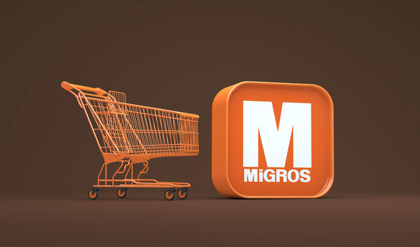 Media, Migros Visual Concept. Social Media Background.