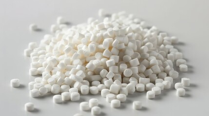 White plastic granules