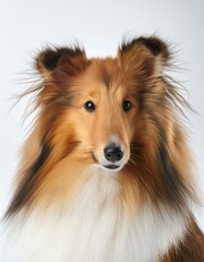 Fototapeta premium Shetland Sheepdog on a white background
