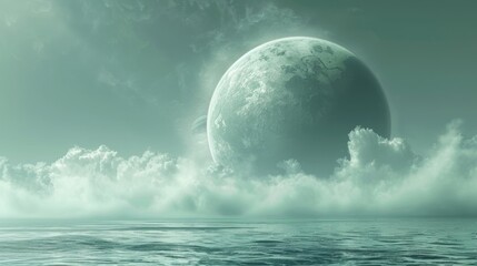 Image of GJ 1214 b, a 'Water World' with a Thick, Steamy Atmosphere
