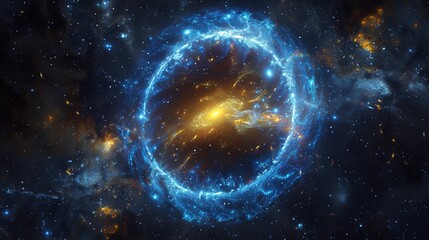 Obraz premium Image of Hoag's Object, a Rare Ring Galaxy