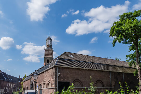 St Nicholas' Church (Nicolaikerk) is a medieval parish church from the 12th century that was reconstructed in the 15th century into a gothic church. Utrecht, the Netherlands.