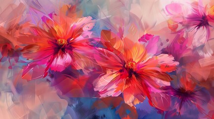 Abstract oil painting