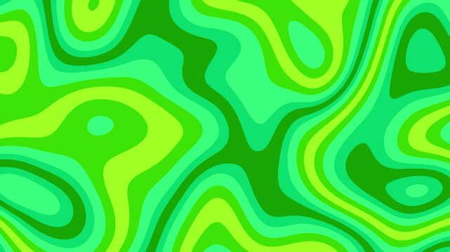 Retro Wave Background Loop 4K 15secs / Green Colors