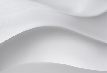 Luxurious white satin wave background with a smooth, elegant drape
