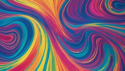 Vibrant Abstract Wave Design with Sparkling Flowing Background