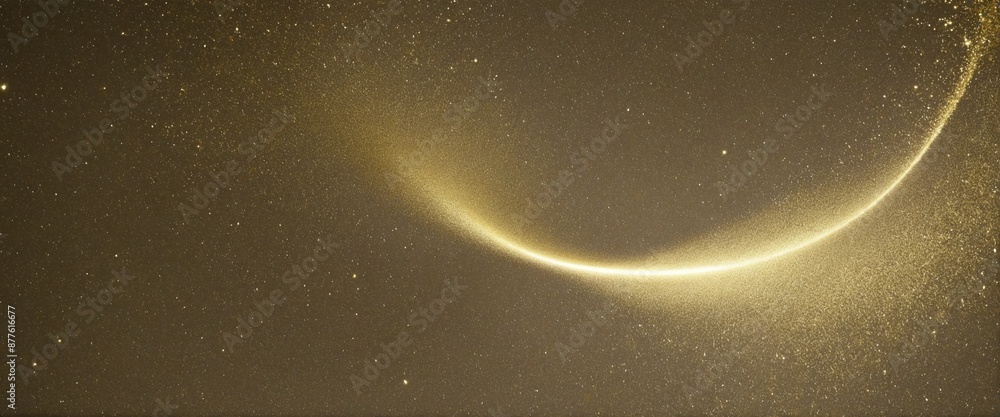 Poster golden swirls of dynamic elegance: collection of isolated cut-out objects in english
