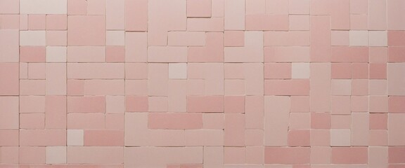 Vintage Moroccan geometric ceramic tile grunge wallpaper with a retro aged pink beige pattern for a shabby chic kitchen design