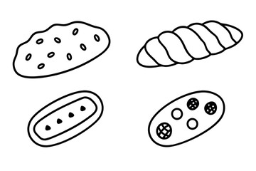 Biscotti line art artistic design drawing hand illustration