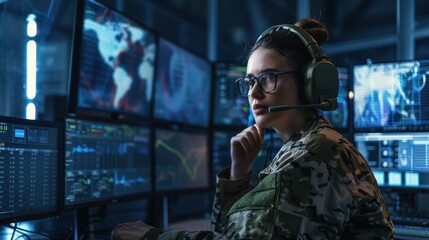 The military computer operator