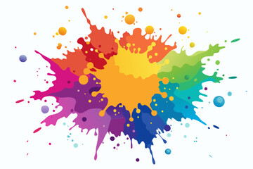 Colorful Artistic Watercolor Splash Design
