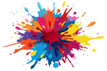 Colorful Artistic Watercolor Splash Design
