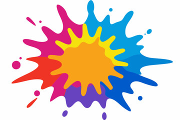 Colorful Artistic Watercolor Splash Design
