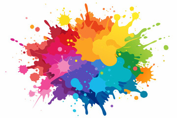 Colorful Artistic Watercolor Splash Design
