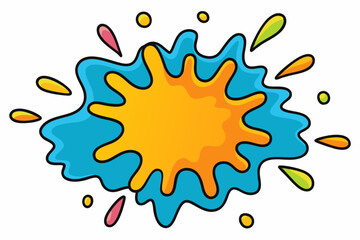 Colorful Artistic Watercolor Splash Design
