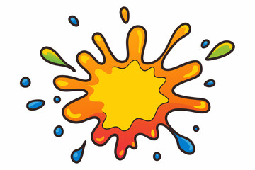 Colorful Artistic Watercolor Splash Design
