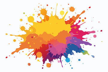 Colorful Artistic Watercolor Splash Design
