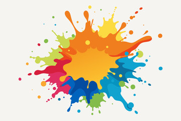 Colorful Artistic Watercolor Splash Design

