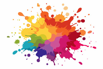 Colorful Artistic Watercolor Splash Design
