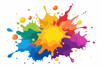 Colorful Artistic Watercolor Splash Design
