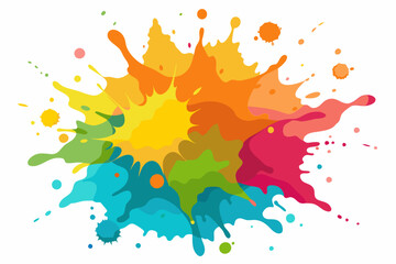 Colorful Artistic Watercolor Splash Design
