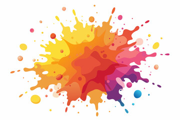 Colorful Artistic Watercolor Splash Design
