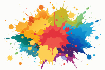 Colorful Artistic Watercolor Splash Design
