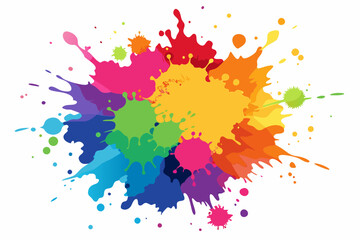 Colorful Artistic Watercolor Splash Design
