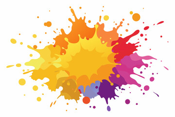 Colorful Artistic Watercolor Splash Design
