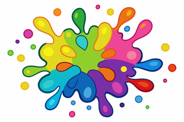 Colorful Artistic Watercolor Splash Design
