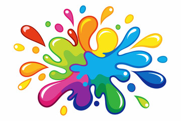 Colorful Artistic Watercolor Splash Design
