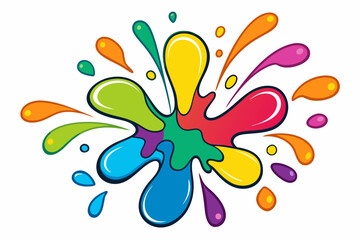 Colorful Artistic Watercolor Splash Design

