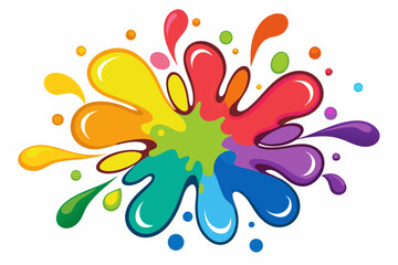 Colorful Artistic Watercolor Splash Design
