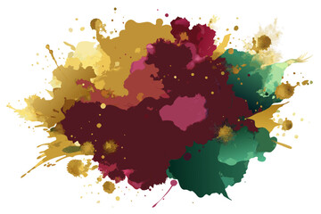 Colorful Artistic Watercolor Splash Design
